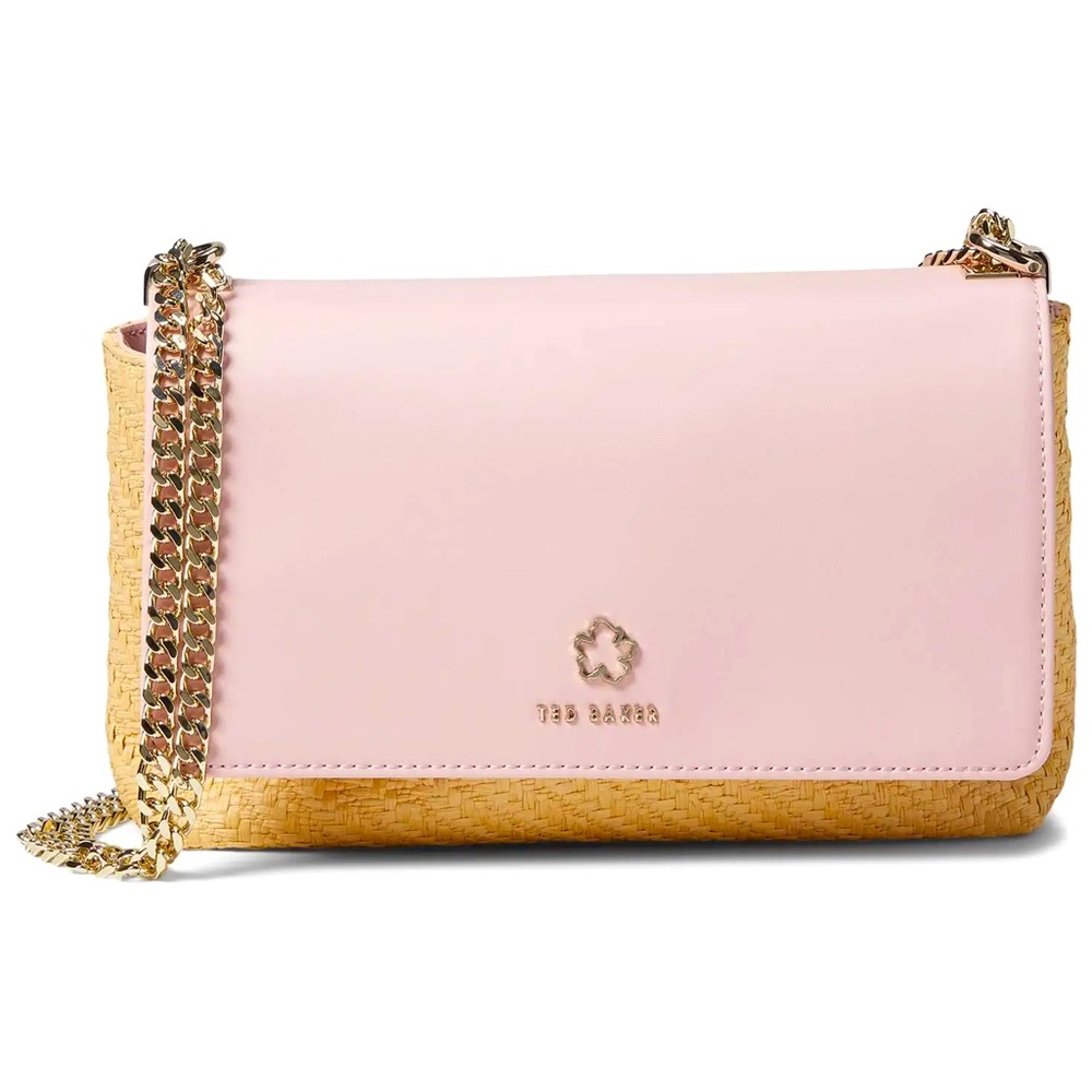 Ted Baker London Magdie Eyelet Raffia Crossbody